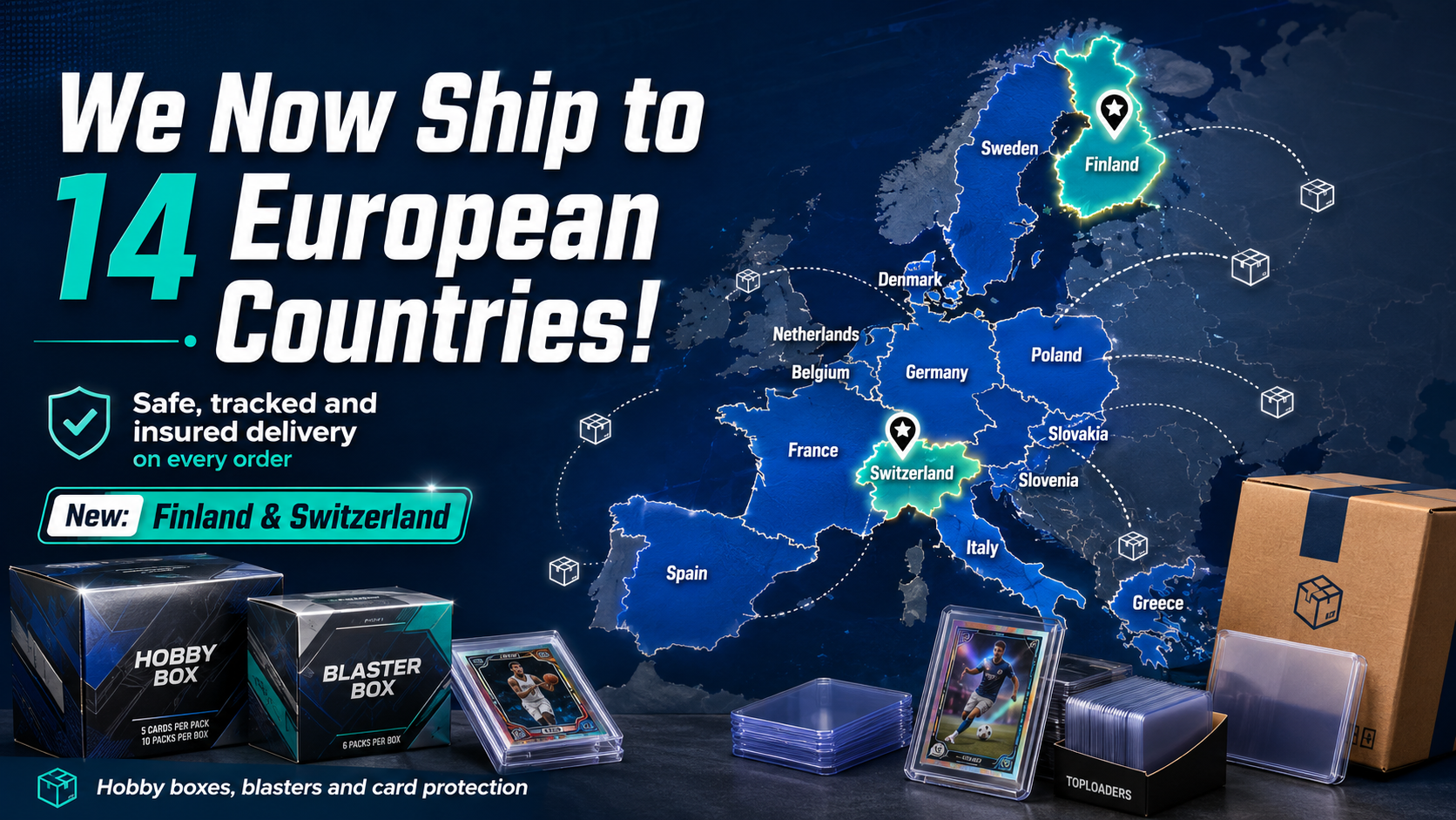 We Now Ship to 14 European Countries!