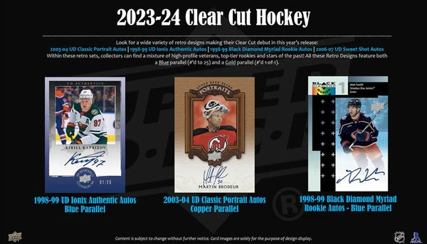 2023-24 Upper Deck NHL Clear Cut Hobby - Sports Cards Europe