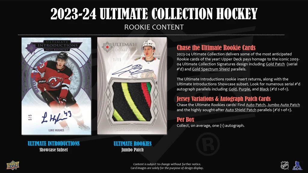 2023-24 Upper Deck NHL Ultimate Collection - Sports Cards Europe