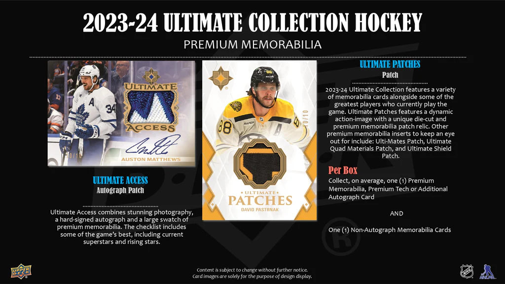 2023-24 Upper Deck NHL Ultimate Collection - Sports Cards Europe