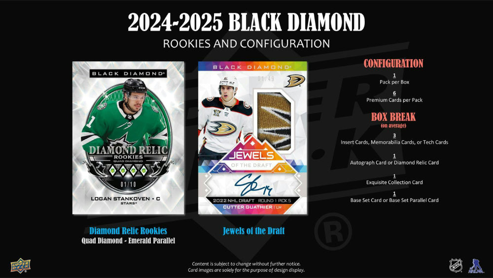 2024-25 Upper Deck NHL Black Diamond Hobby - Sports Cards Europe