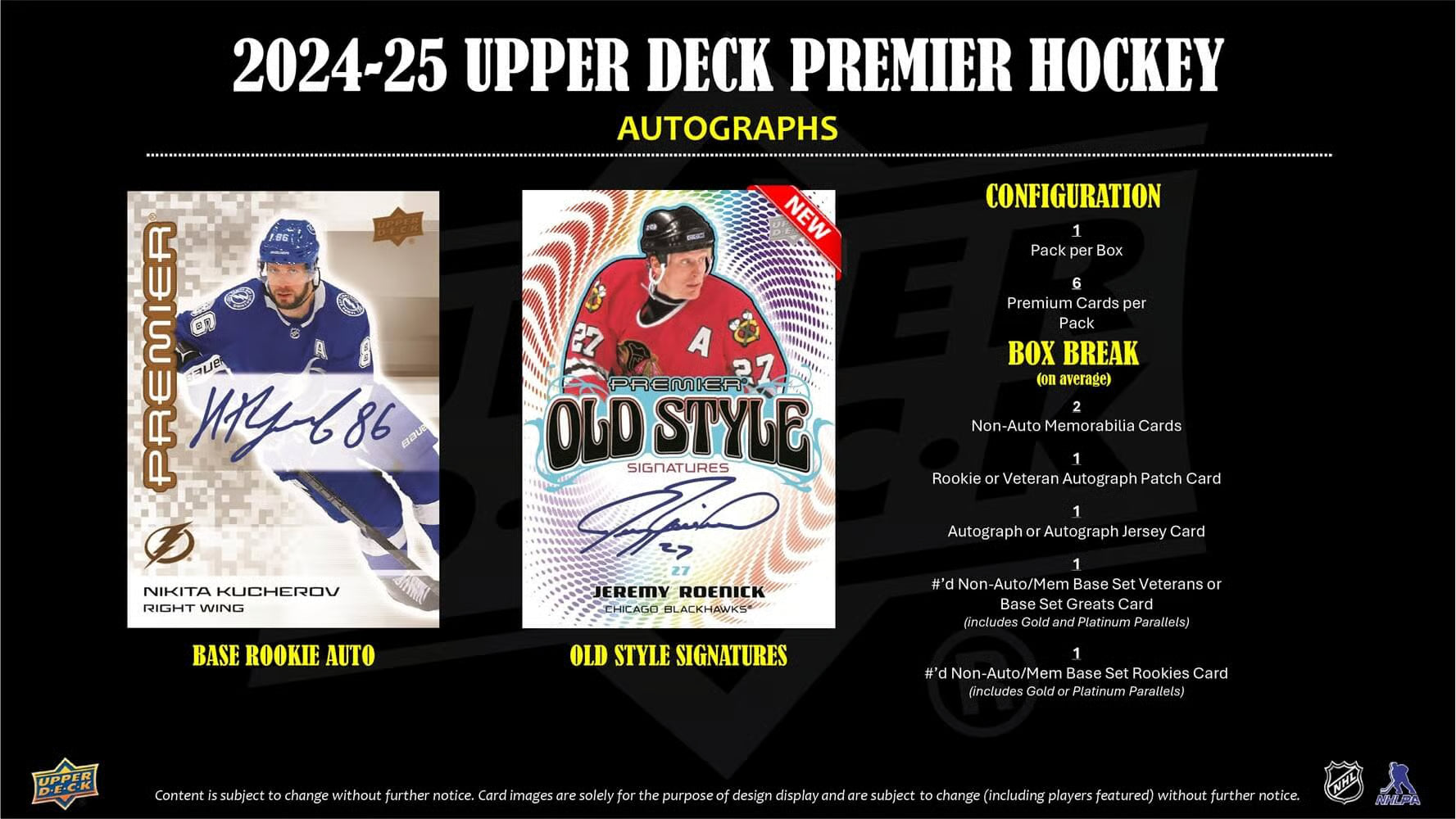 2024-25 Upper Deck NHL Premier - Sports Cards Europe