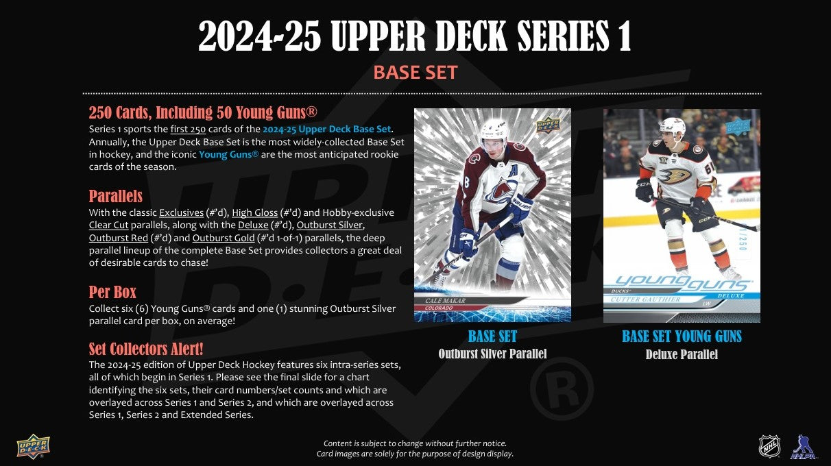 2024-25 Upper Deck NHL Series 1 Hobby - Sports Cards Europe