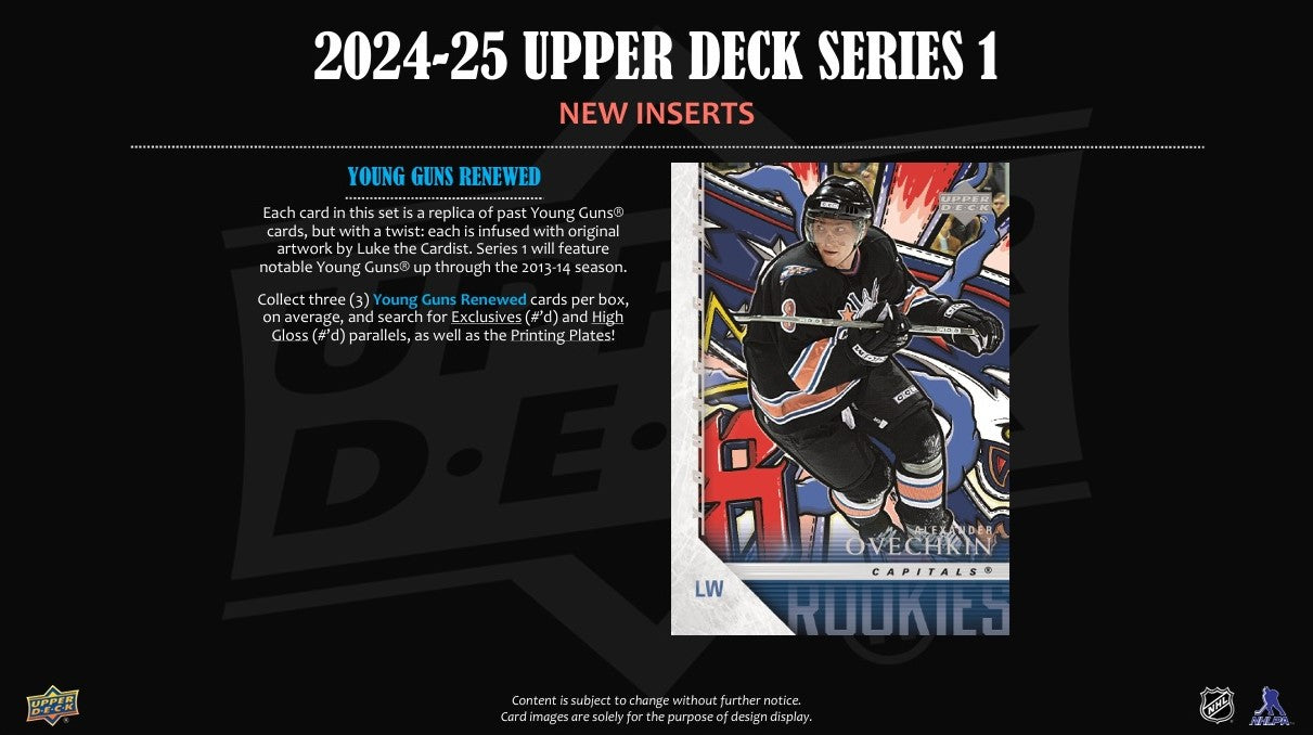2024-25 Upper Deck NHL Series 1 Hobby - Sports Cards Europe