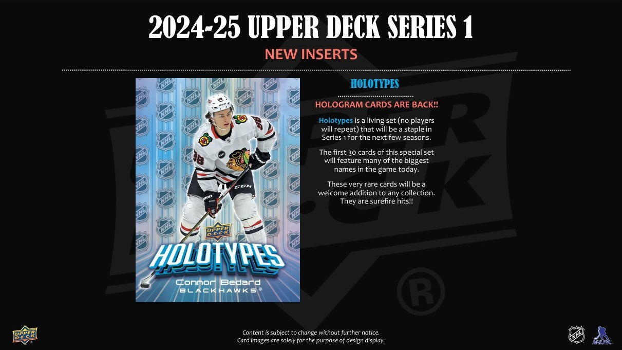 2024-25 Upper Deck NHL Series 1 Hobby - Sports Cards Europe