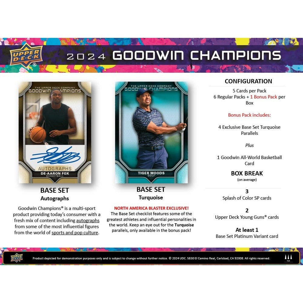 2024 Upper Deck Goodwin Champions Blaster Box