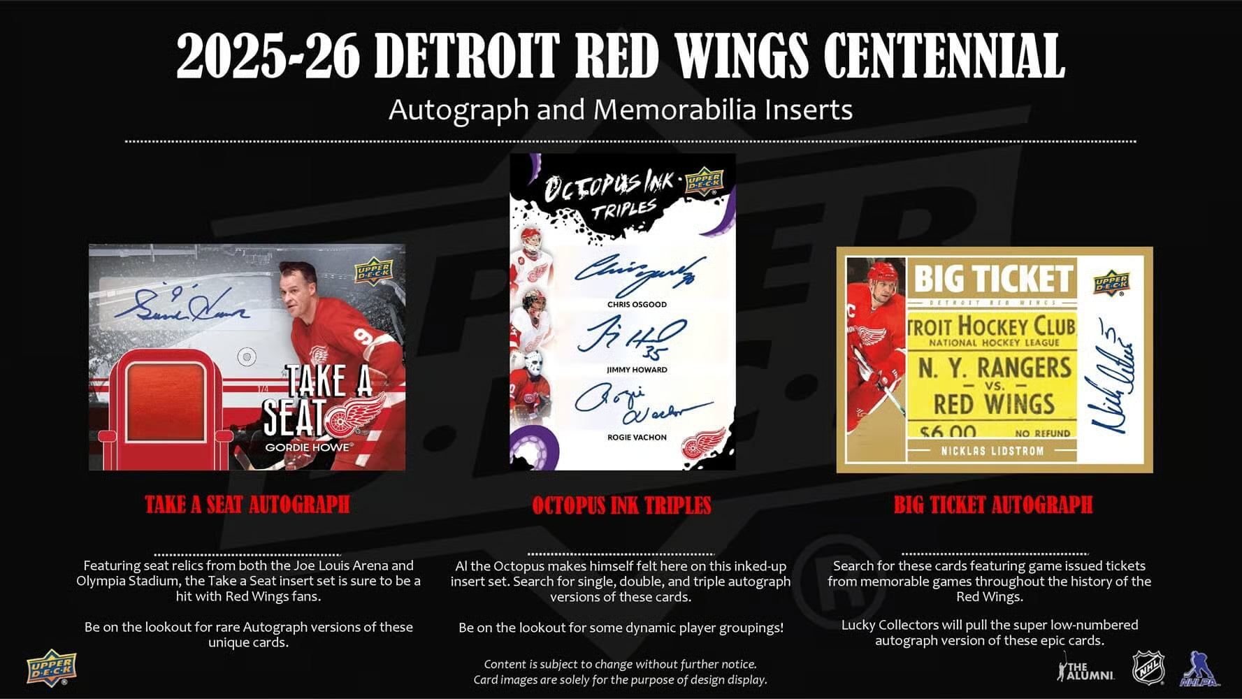 2025-26 Upper Deck NHL Detroit Red Wings Centennial Hobby - Sports Cards Europe