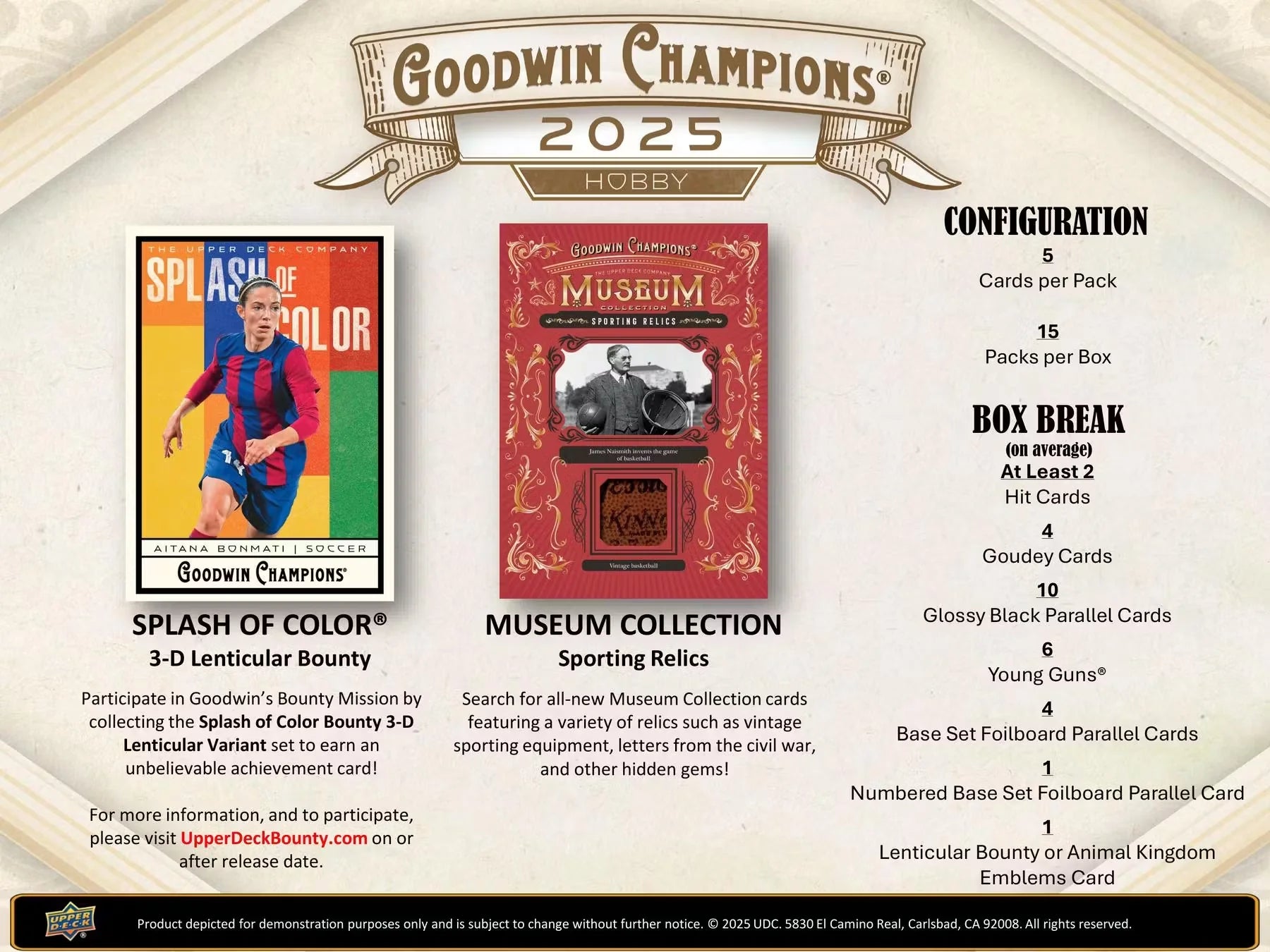 2025 Upper Deck Goodwin Champions Hobby - Sports Cards Europe