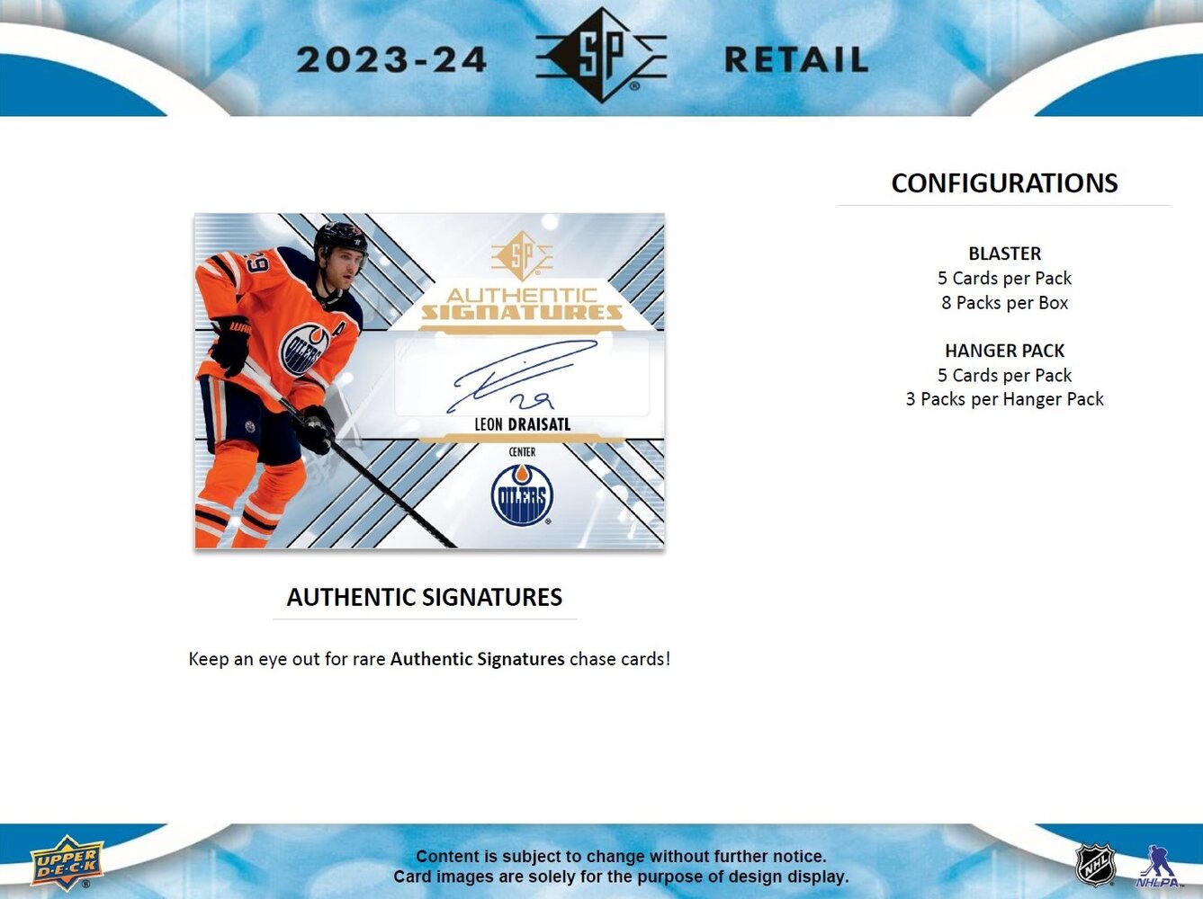 2023-24 Upper Deck SP Hockey Blaster Box - Sports Cards Europe