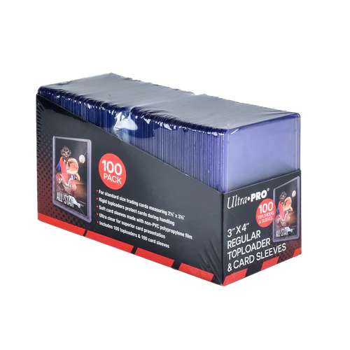 Ultra Pro Toploader 3x4" 35 pt Regular & Card Sleeves 100ct - Sports Cards Europe