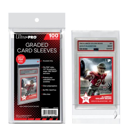 sleeves for football cards Ultra Pro Graded Card Sleeves Resealable for PSA