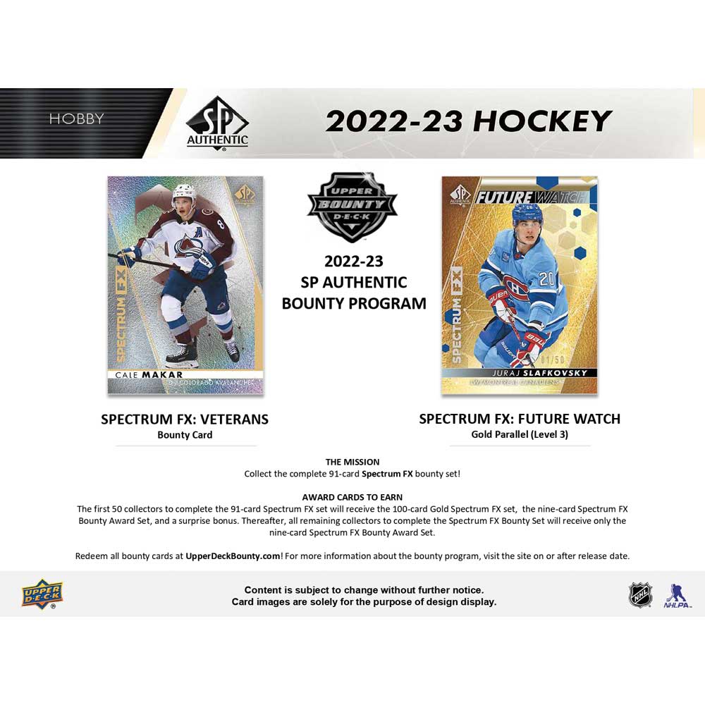 2022-23 Upper Deck NHL SP Authentic Hobby - Sports Cards Europe