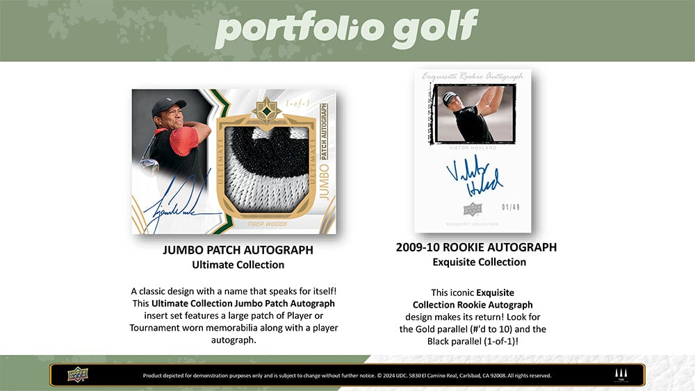 2024 Upper Deck Portfolio Golf Hobby - Sports Cards Europe