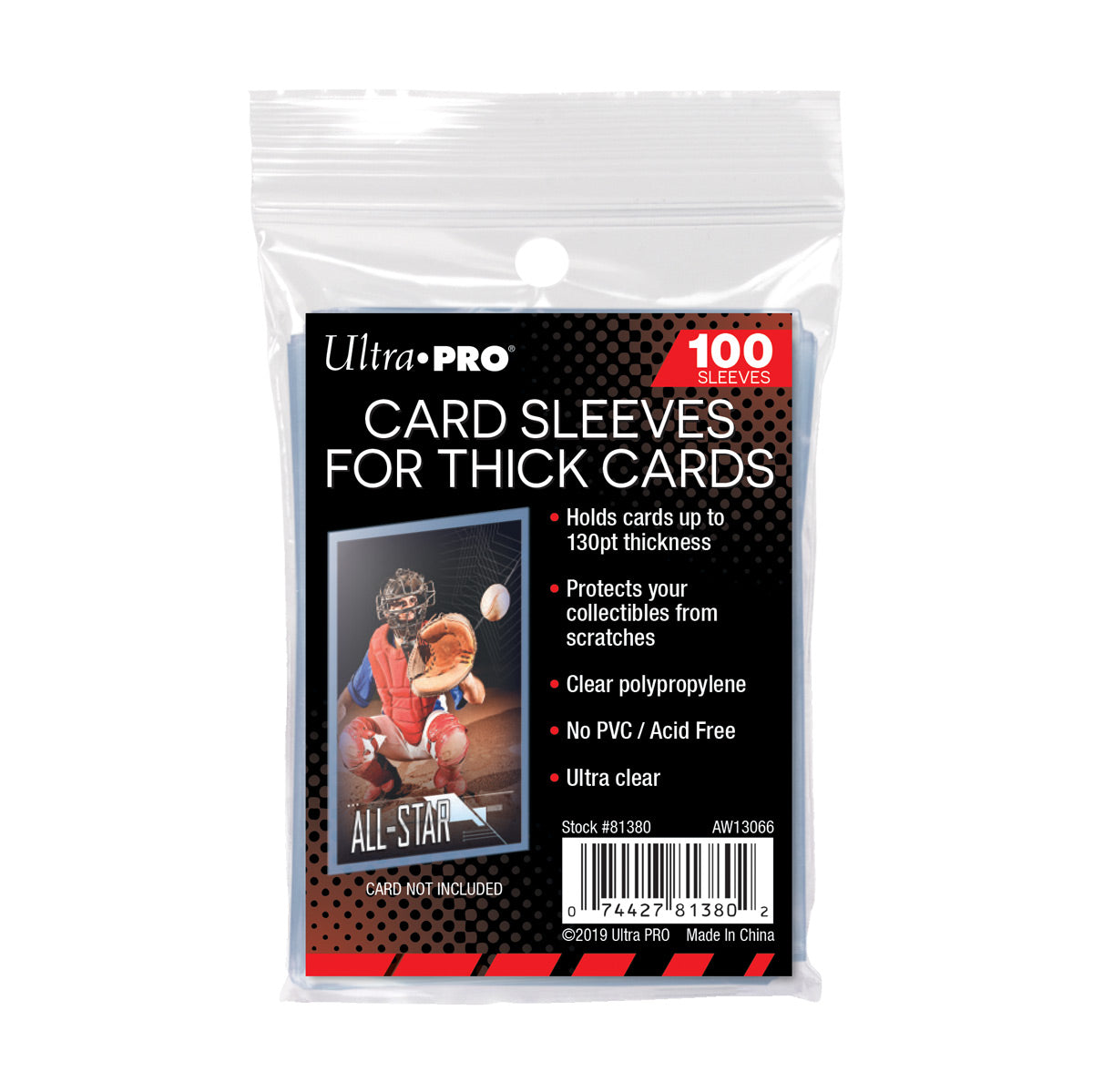 soft sleeves for baseball cards Ultra Pro Soft Sleeves 130pt Thick Cards Pack
