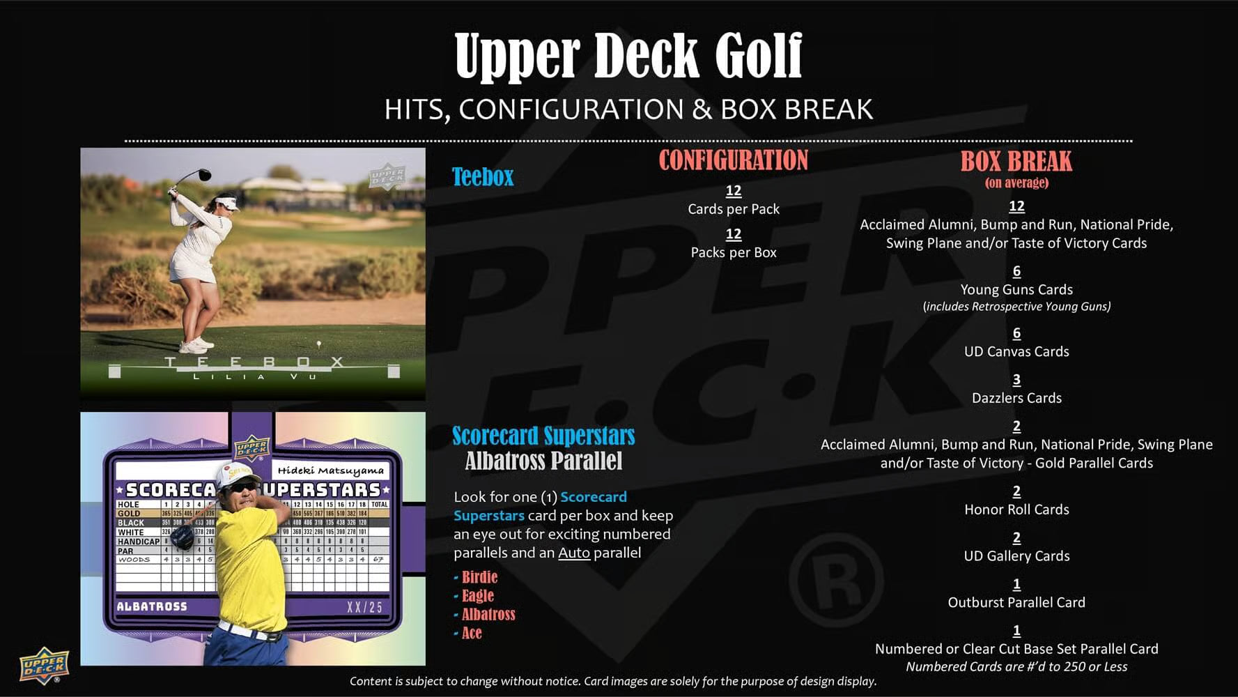 2026 Upper Deck Golf Hobby Box - Sports Cards Europe
