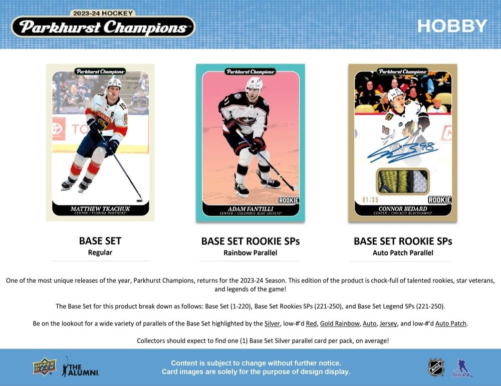2023-24 Upper Deck NHL Parkhurst Champions Hobby - Sports Cards Europe