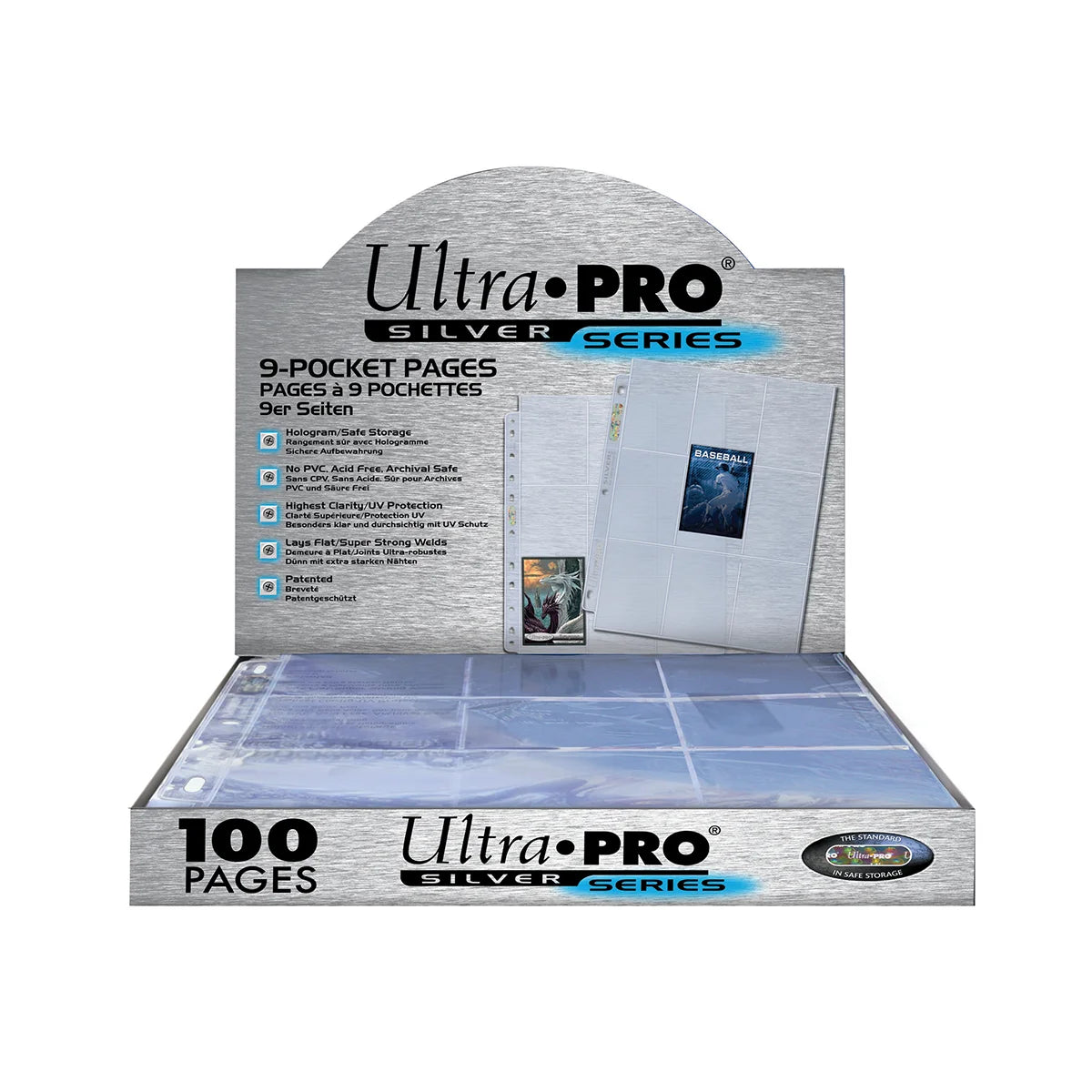 Ultra Pro Silver Series 9-Pocket Plastic Pages - Sports Cards Europe