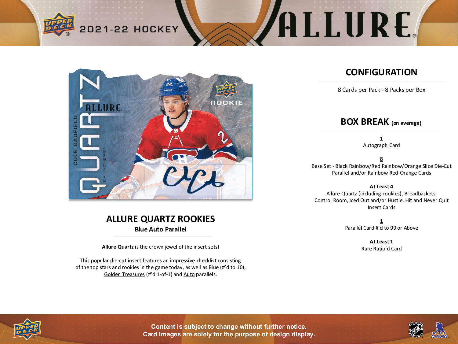 2021-22 Upper Deck NHL Allure Hobby - Sports Cards Europe