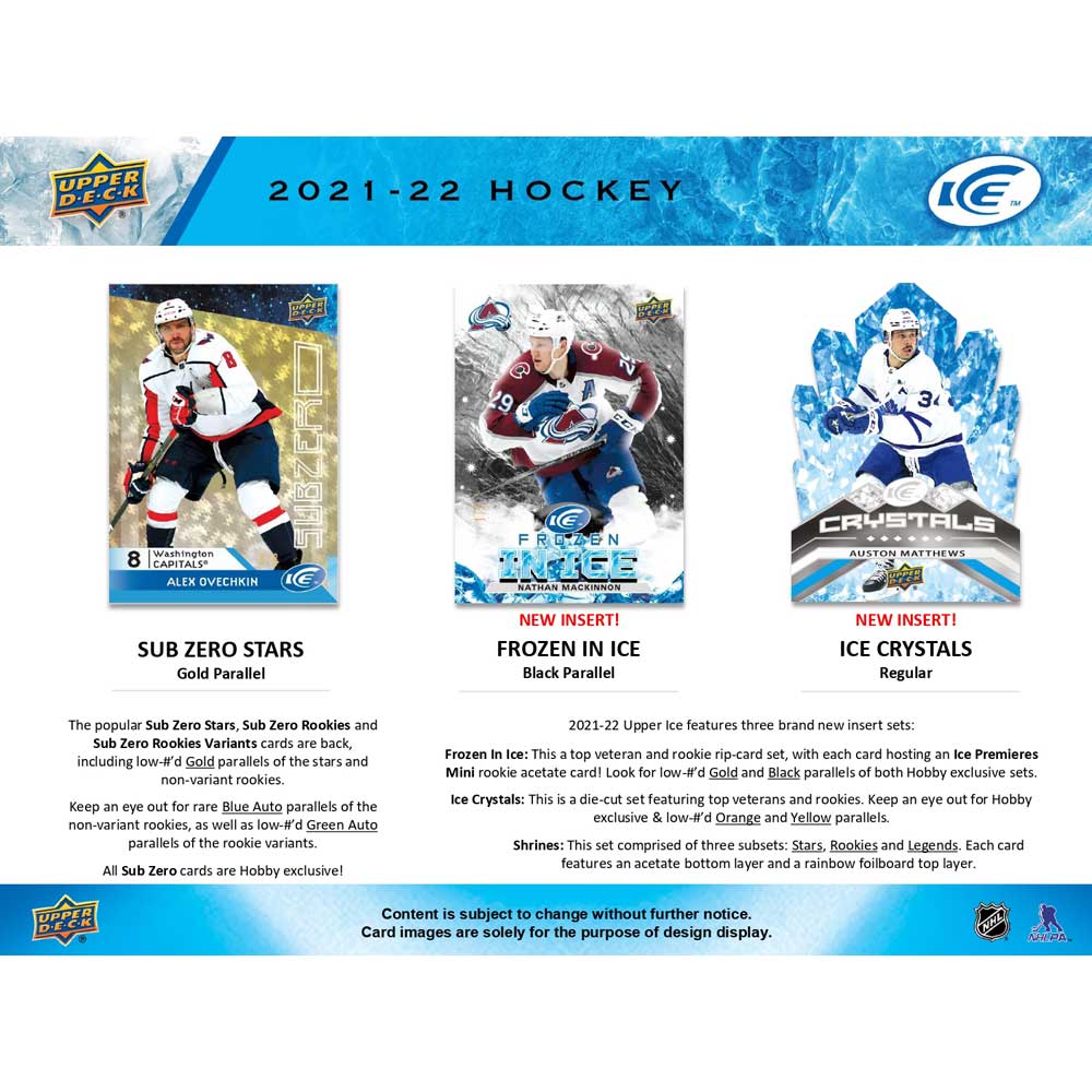 2021-22 Upper Deck NHL ICE Hobby - Sports Cards Europe