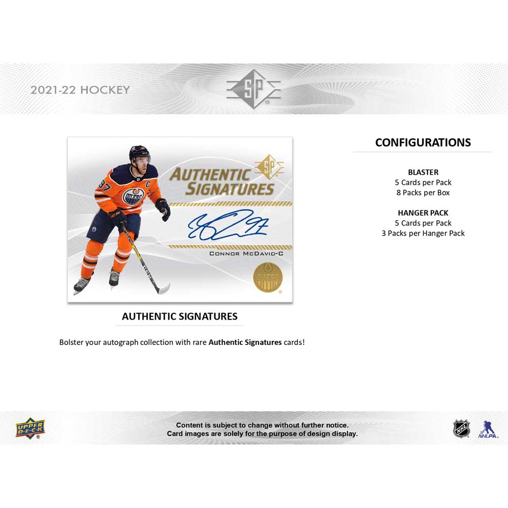 2021-22 Upper Deck NHL SP Blaster - Sports Cards Europe