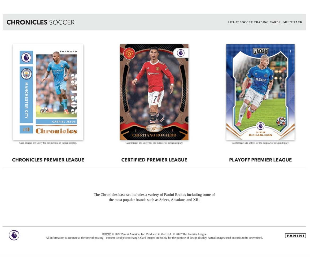 2021-22 Panini Chronicles Soccer Multi Pack - Sports Cards Europe