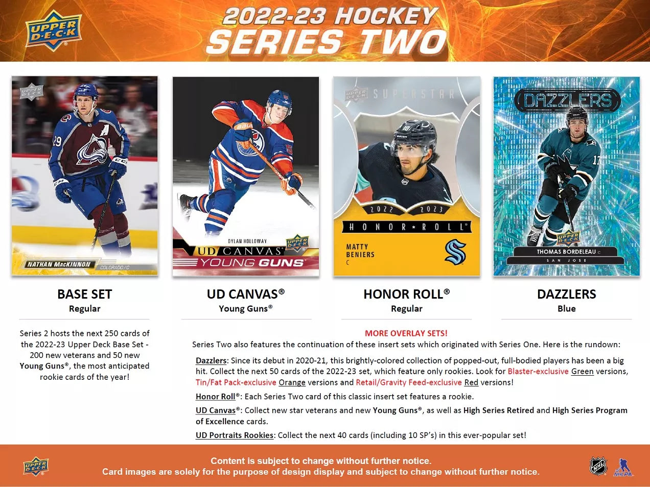 2022-23 Upper Deck NHL Series 2 Tin - Sports Cards Europe