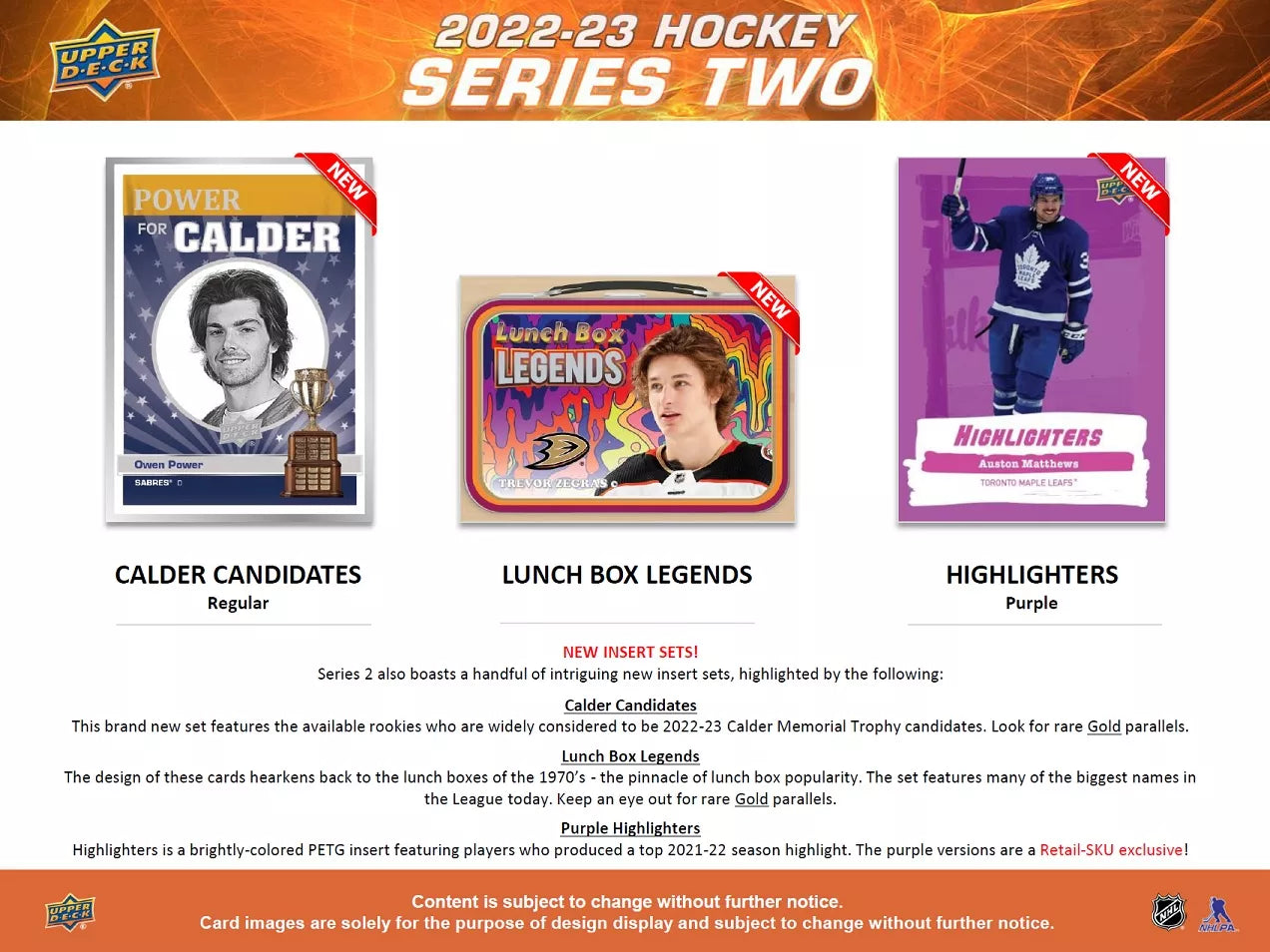 2022-23 Upper Deck NHL Series 2 Tin - Sports Cards Europe