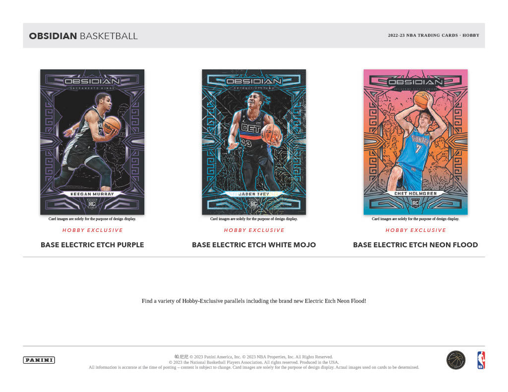 2022-23 Panini Obsidian Basketball Hobby - Sports Cards Europe