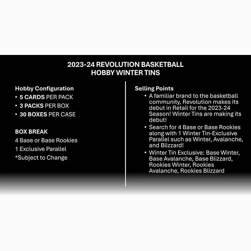 2023-24 Revolution NBA Winter Tin - Sports Cards Europe