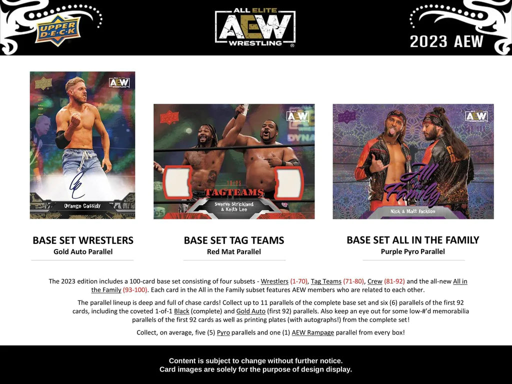 2023 Upper Deck All Elite Wrestling (AEW) Hobby - Sports Cards Europe