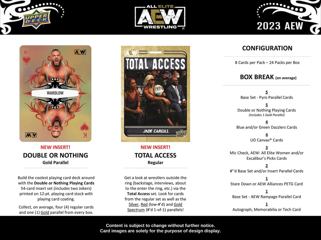 2023 Upper Deck All Elite Wrestling (AEW) Hobby - Sports Cards Europe