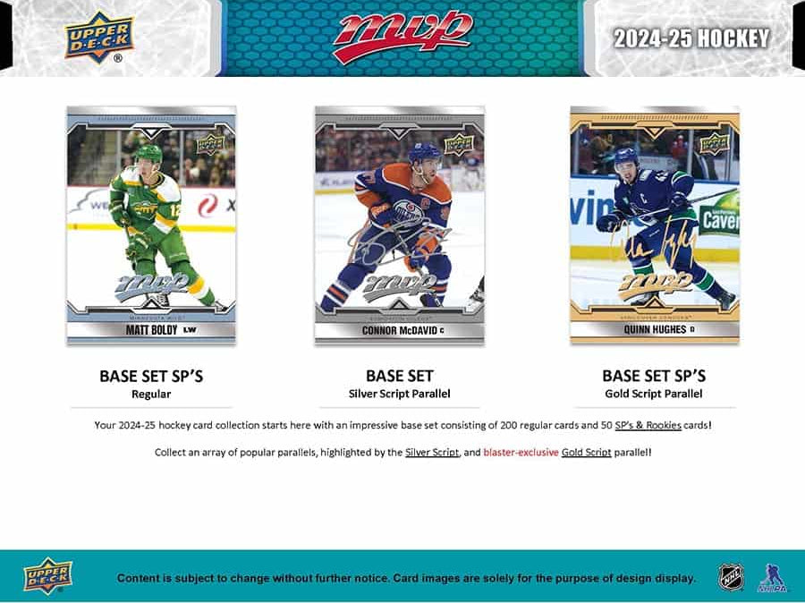 2024-25 Upper Deck NHL MVP Blaster Box - Sports Cards Europe