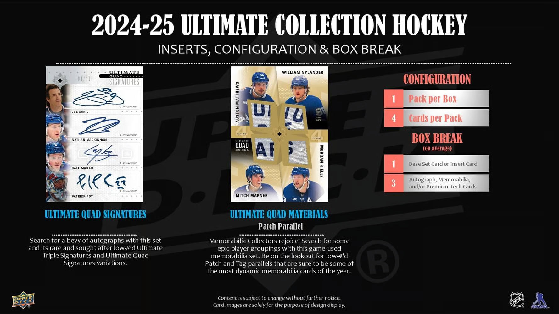 2024-25 Upper Deck NHL Ultimate Collection - Sports Cards Europe