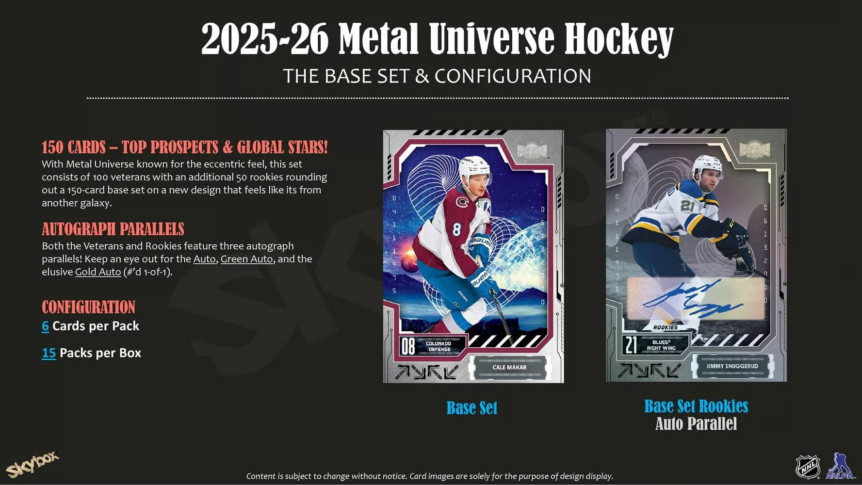 2025-26 Upper Deck NHL Skybox Metal Universe Hobby