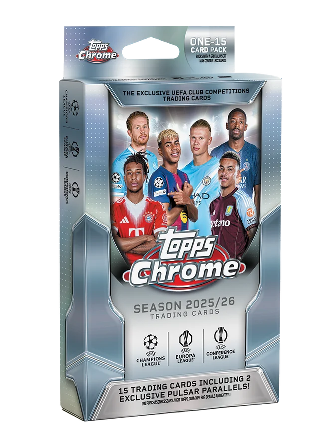 2025-26 Topps Chrome UEFA Club Competitions Hanger
