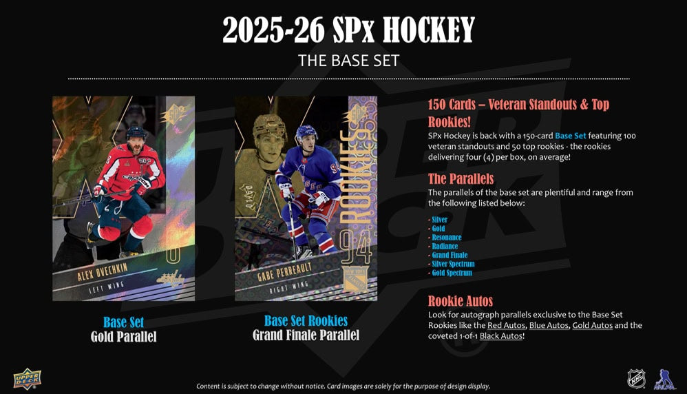 2025-26 Upper Deck NHL SPx Hobby