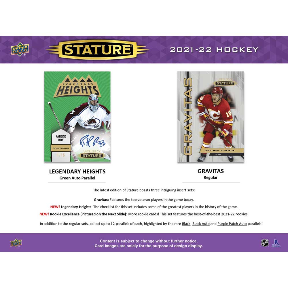 2021-22 Upper Deck NHL Stature Hobby - Sports Cards Europe