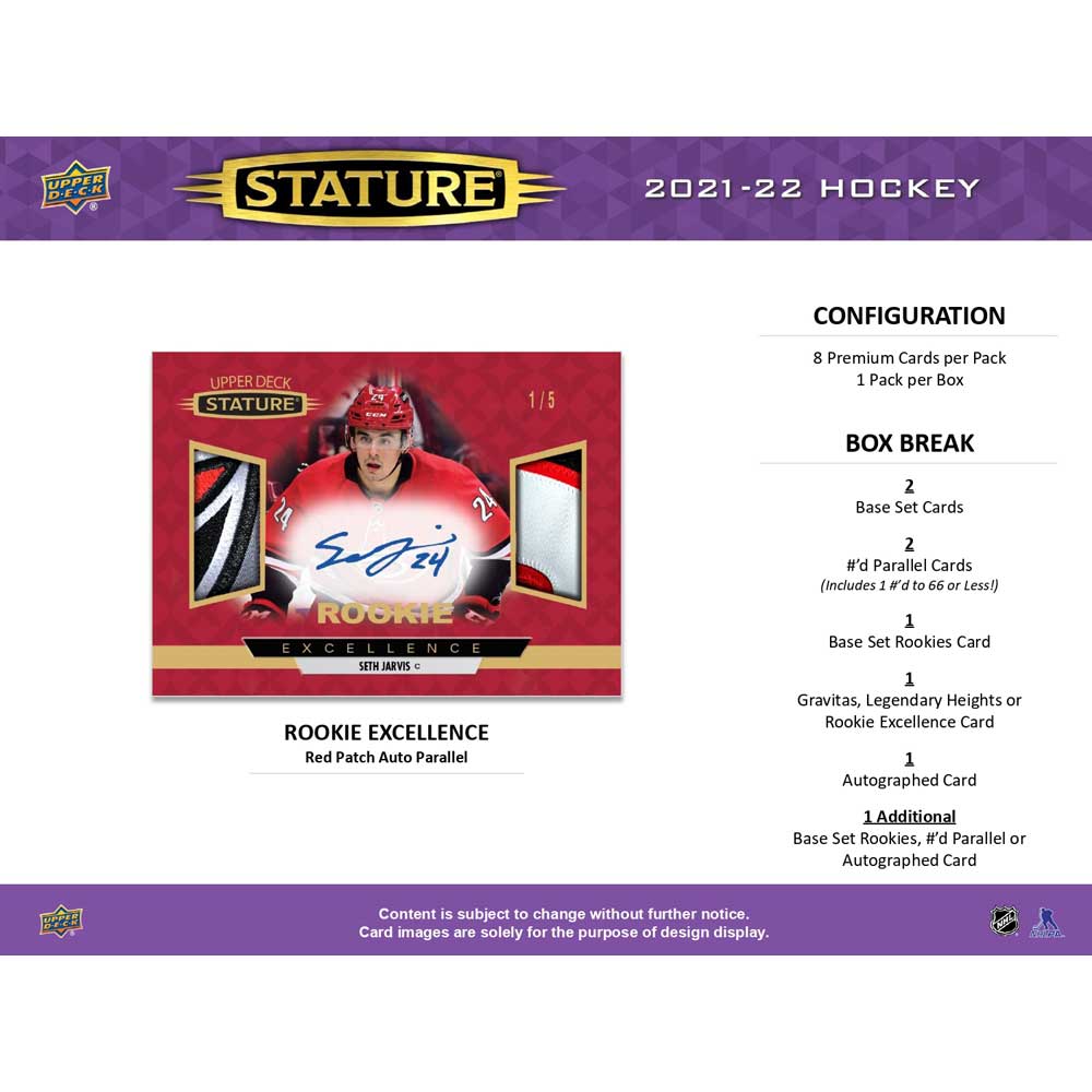 2021-22 Upper Deck NHL Stature Hobby - Sports Cards Europe