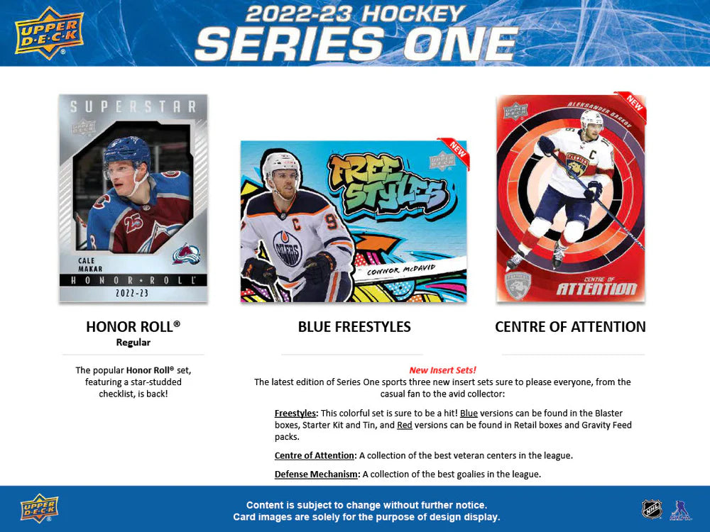 2022-23 Upper Deck NHL Series 1 Blaster Box - Sports Cards Europe