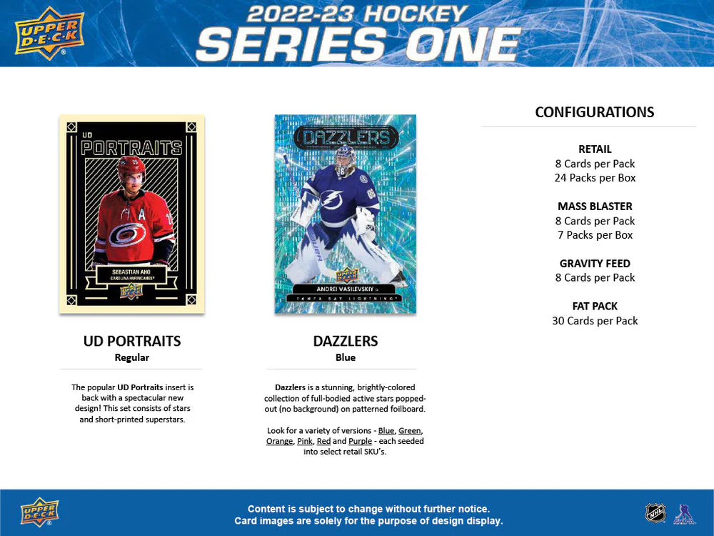 2022-23 Upper Deck NHL Series 1 Blaster Box - Sports Cards Europe