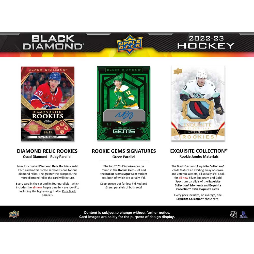 2022-23 Upper Deck NHL Black Diamond Hobby - Sports Cards Europe