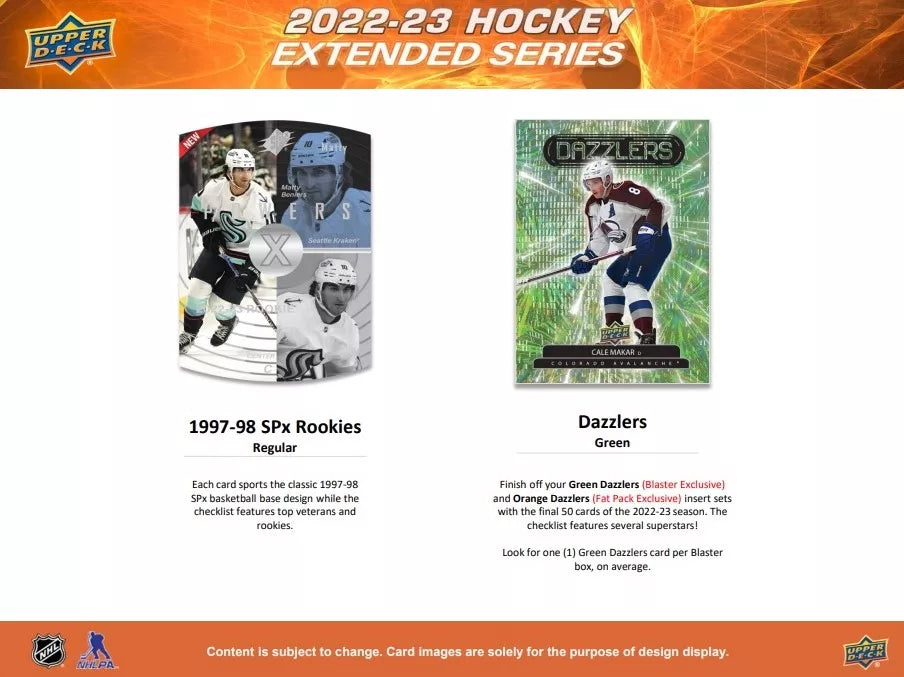 2022-23 Upper Deck NHL Extended Fat Pack - Sports Cards Europe