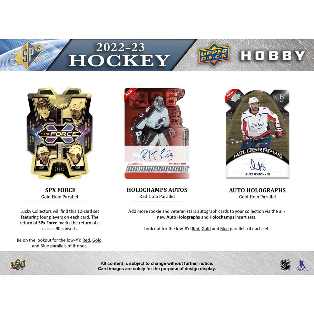 2022-23 Upper Deck NHL SPx Hobby - Sports Cards Europe