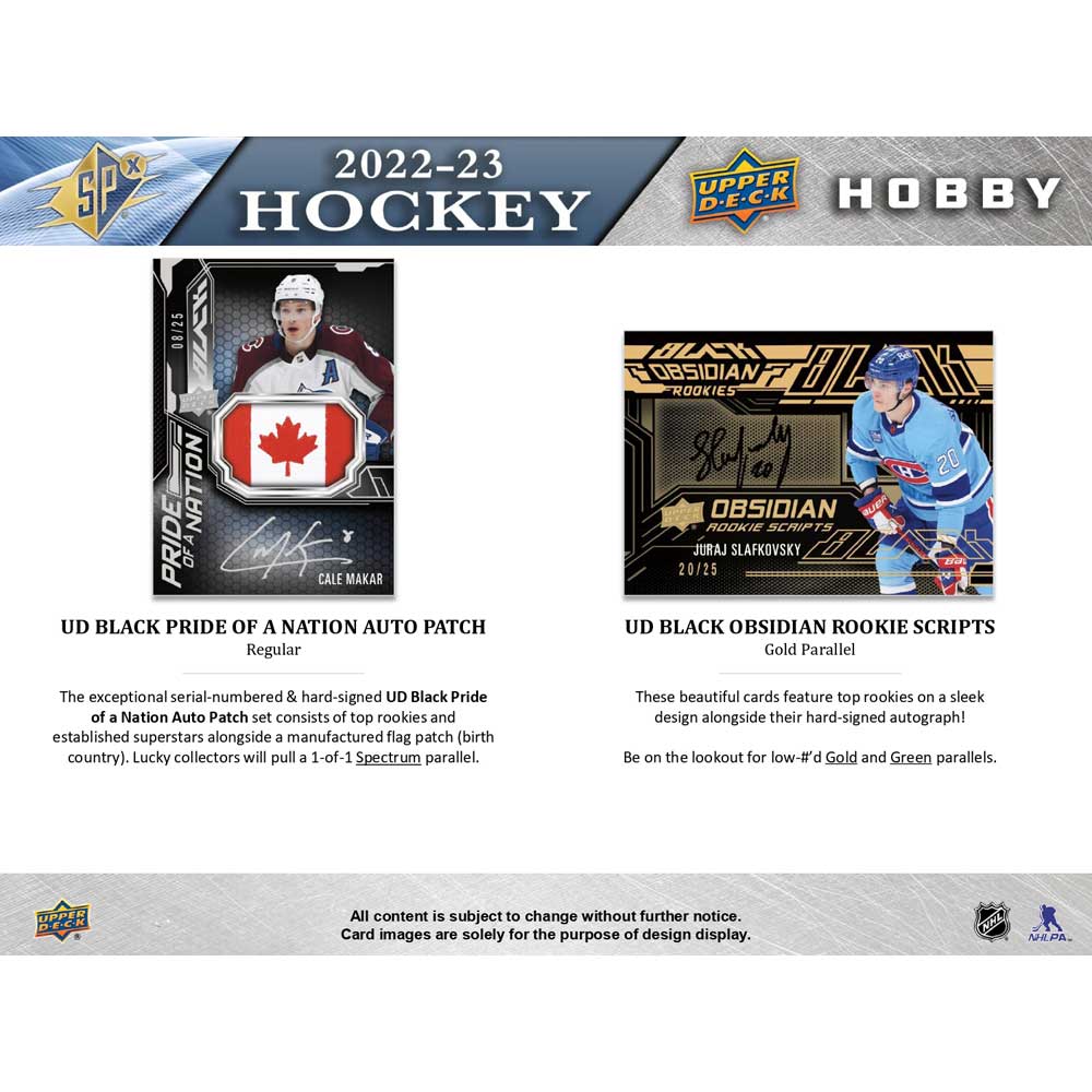 2022-23 Upper Deck NHL SPx Hobby - Sports Cards Europe