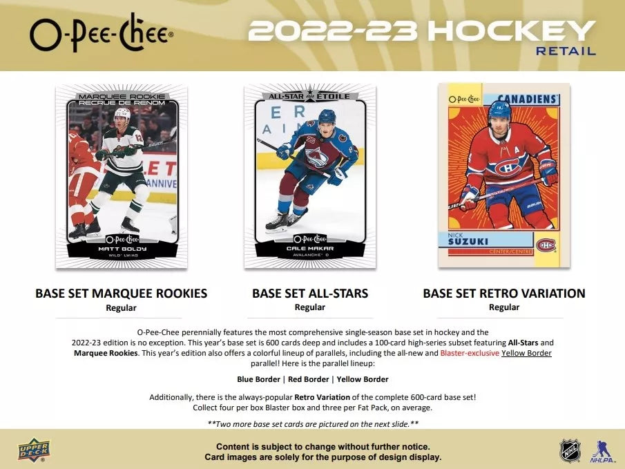 2022-23 Upper Deck NHL O-Pee-Chee Blaster - Sports Cards Europe