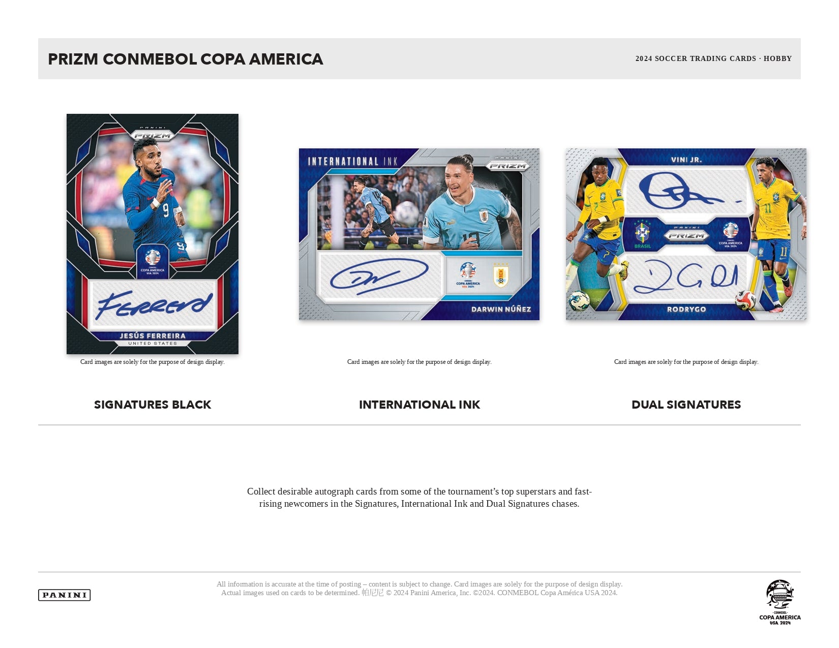 2023-24 Prizm COPA America Soccer Hobby - Sports Cards Europe