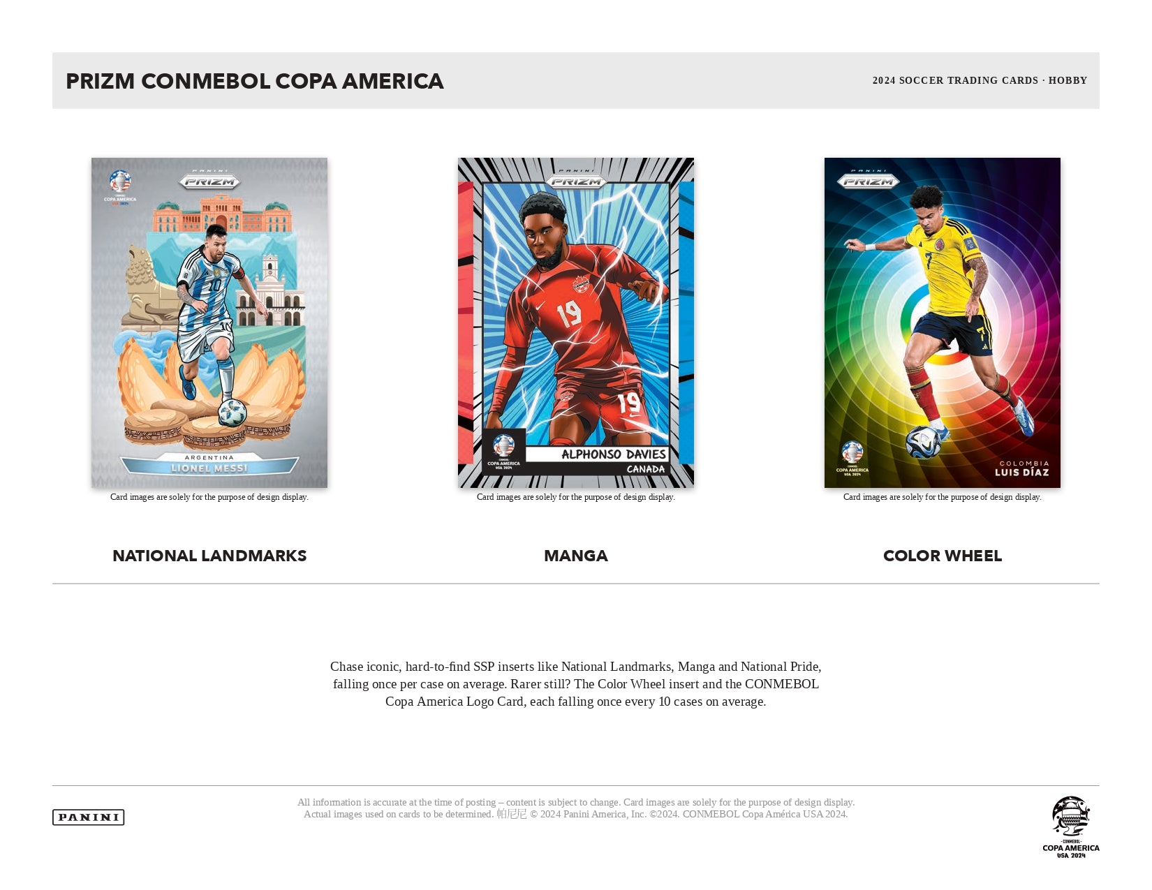 2023-24 Prizm COPA America Soccer Hobby - Sports Cards Europe