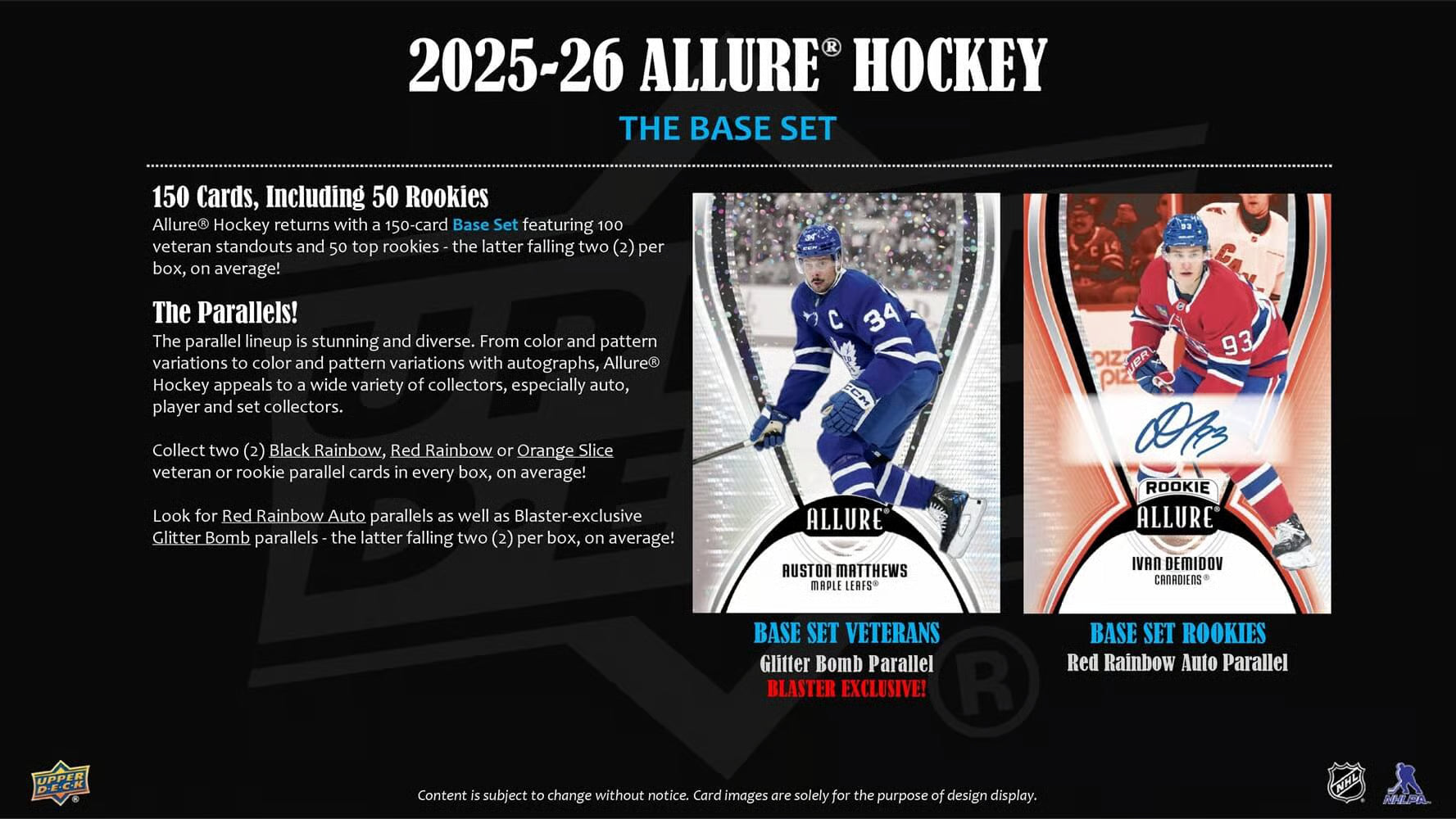 2025-26 Upper Deck NHL Allure Blaster Box - Sports Cards Europe