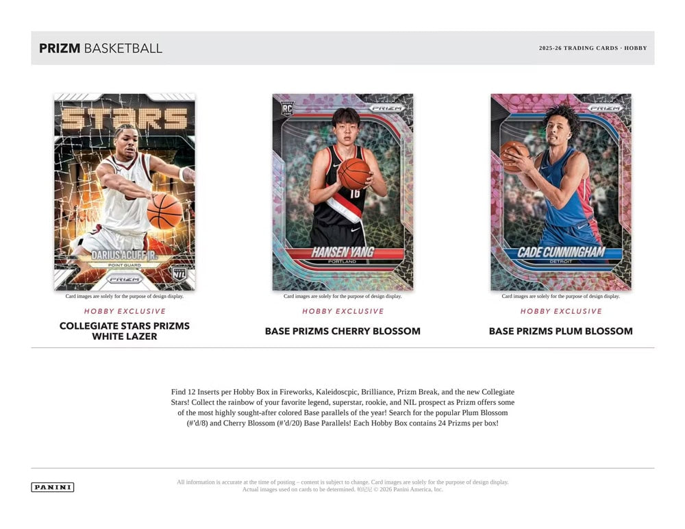2025-26 Panini NBA Prizm Hobby