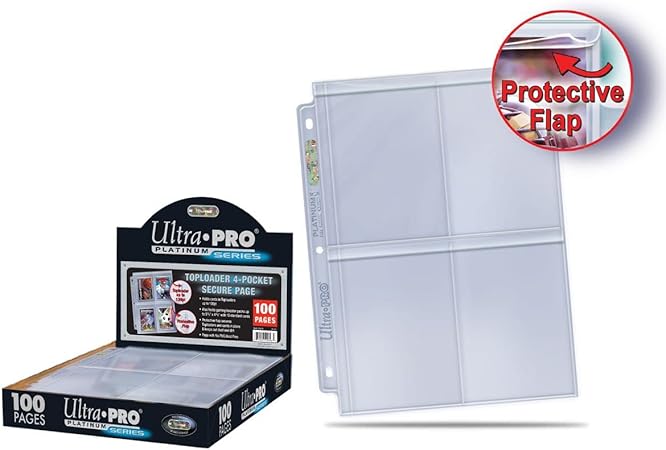 Ultra Pro Platinum Page 4-Pocket Secure for Toploaders - Sports Cards Europe